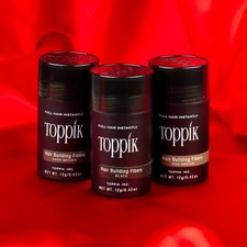 Image of TOPPIK Hair Building Fibres 12g x 3 Multibuy - for instant full looking hair