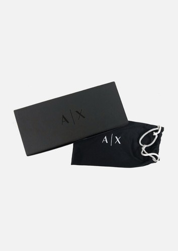 Armani Exchange Men's Shiny Black Soft Square Sunglasses - AX4102SF 831887 - Picture 4 of 4