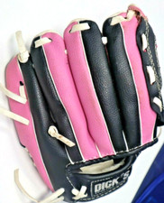 Dicks Kid's Baseball Glove 8" T-ball Team Sports Pink Black