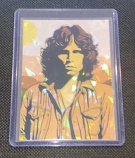 Jim Morrison The Doors Custom Art Refractor Holographic Foil Prizmatic Card