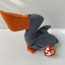 Scoop the Pelican Beanie Babies Style 4107 Rare With Tag Errors