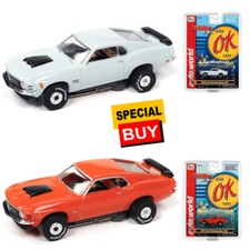 Auto World Thunderjet Ok Used Cars 1970 Ford Mustang Boss 429 Combo HO Slot Car