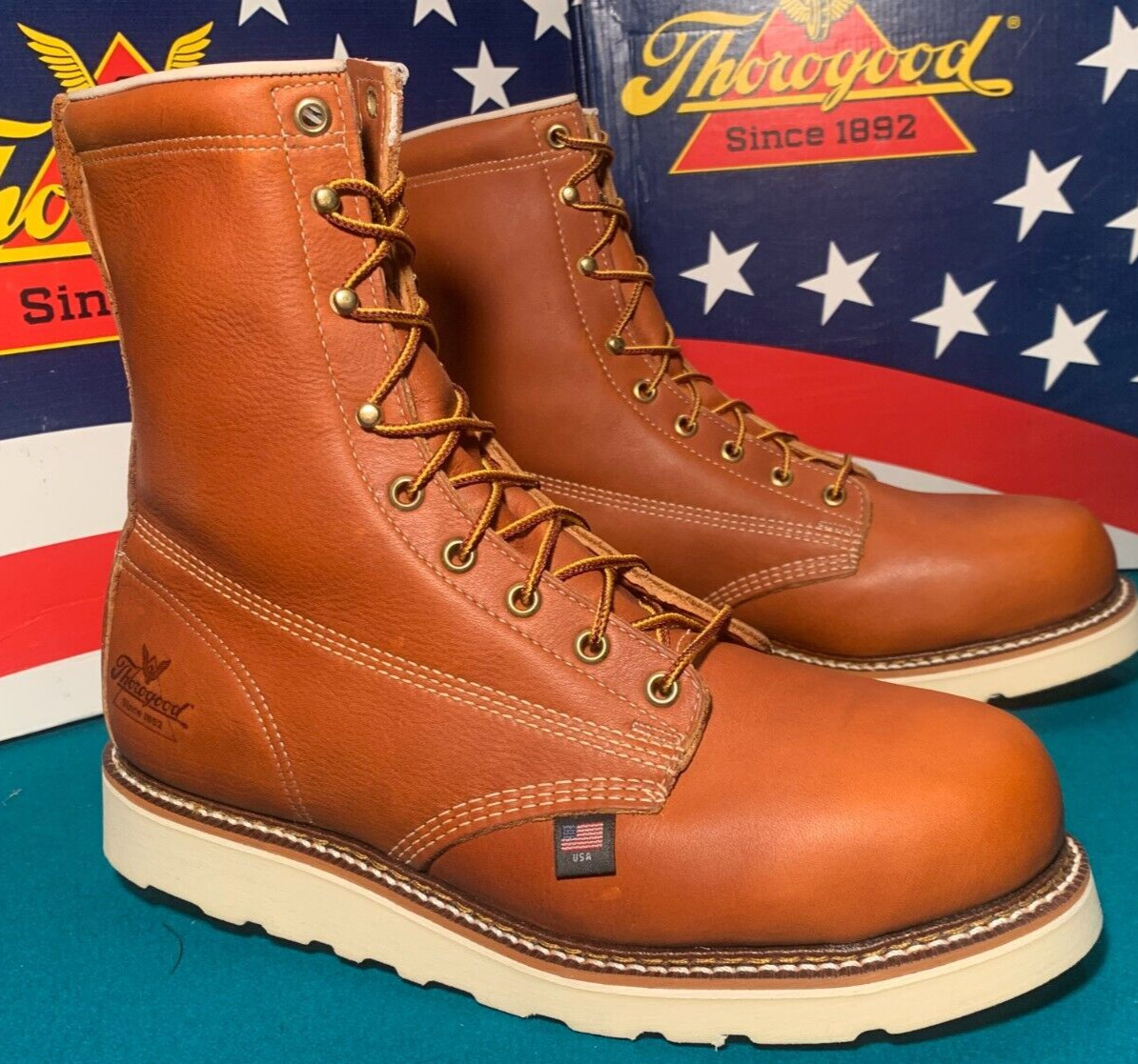 Work Boots Thorogood 120 Thorogood Men Size 10 1/2 D 804-4364