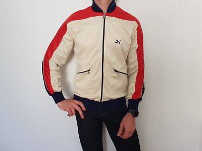 PUMA Jacke Trainingsjacke Sportjacke Track Jacket Vintage 70er Gr. M RAR