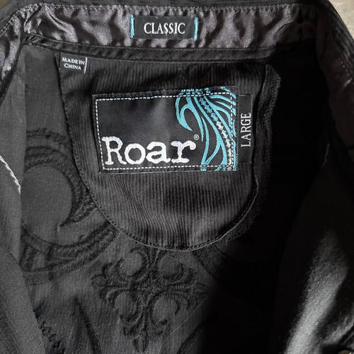 Lot Of 3 Roar Enough Excuses Embroidered Button-Up Shirt Mens Size L Large - Picture 4 of 22