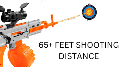 Metralhadora - Rifle - M762 Lança Nerf e Bolinha gel