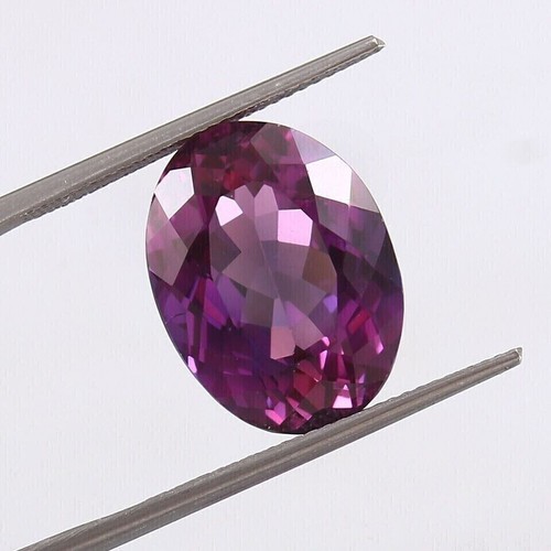 Lila Saphir Ovalschliff Natur Makellos 6,20 Ct Zertifiziert Lose Edelstein