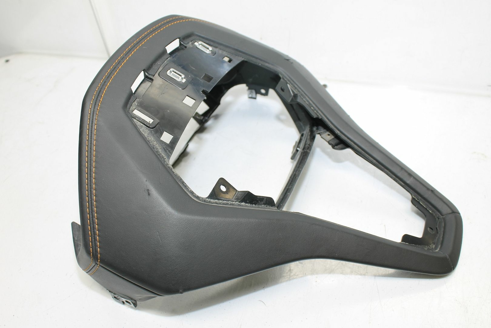 2019 LAMBORGHINI HURACAN GAUGE CLUSTER SURROUND HOOD ORANGE STITCHED 4T0858291