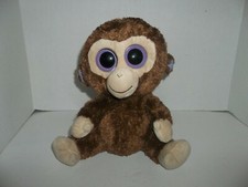 2012 ty beanie boos coconut monkey plush beanie baby 10" tall