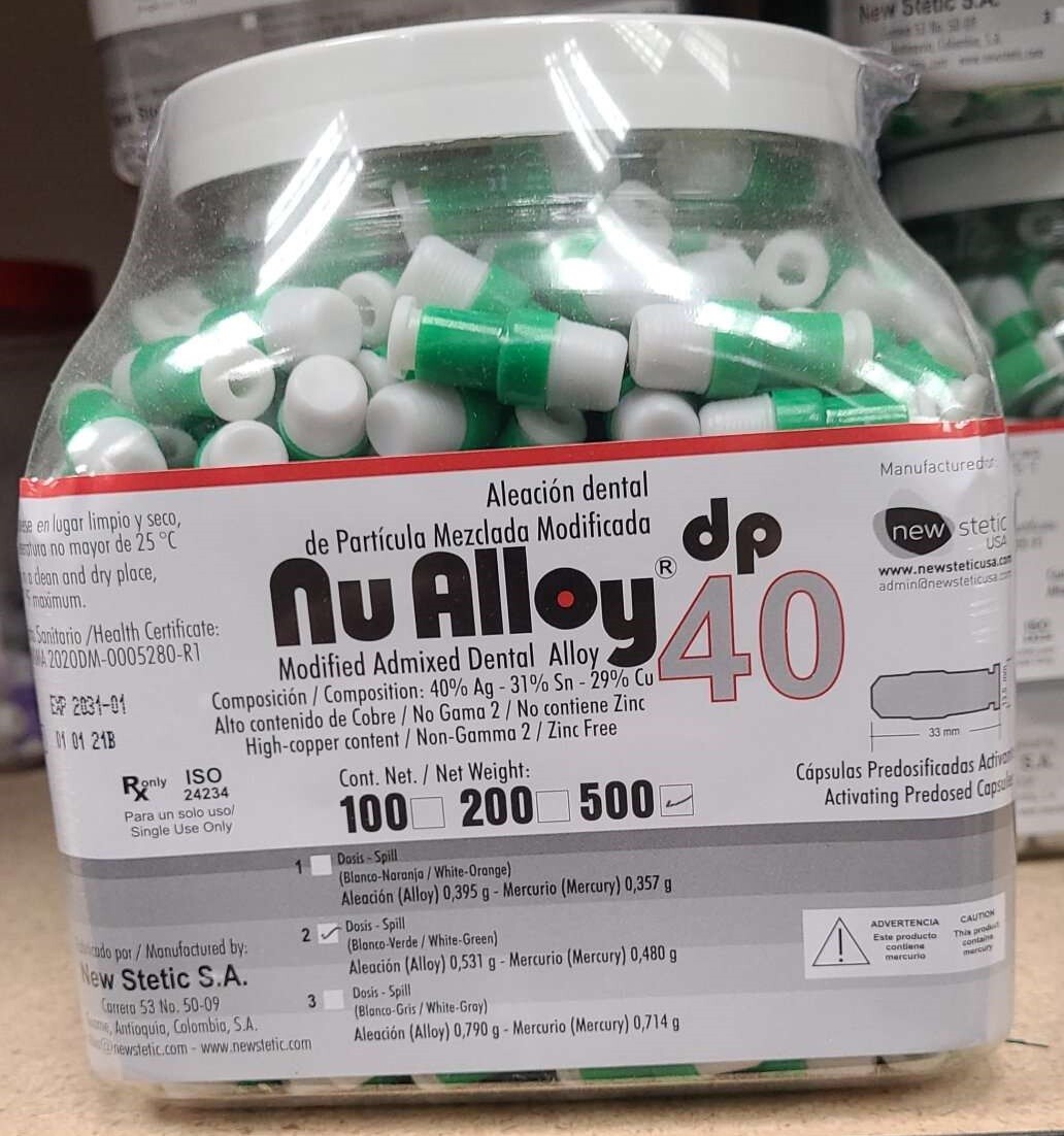 Dental Alloy Amalgam, 1 / 2 / 3 Spill Regular Set, 500 or 50 Capsules, Zinc Free eBay