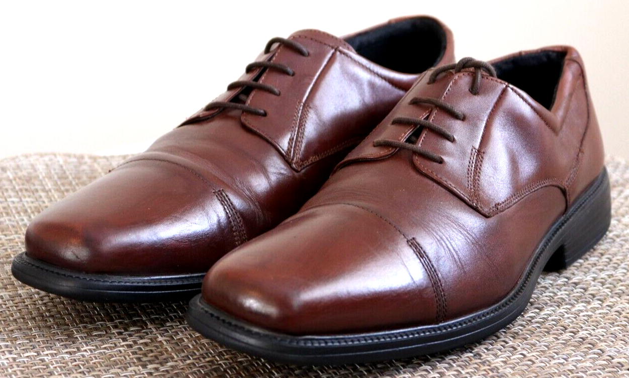 Dress Shoes Size 13 Leather Brown 