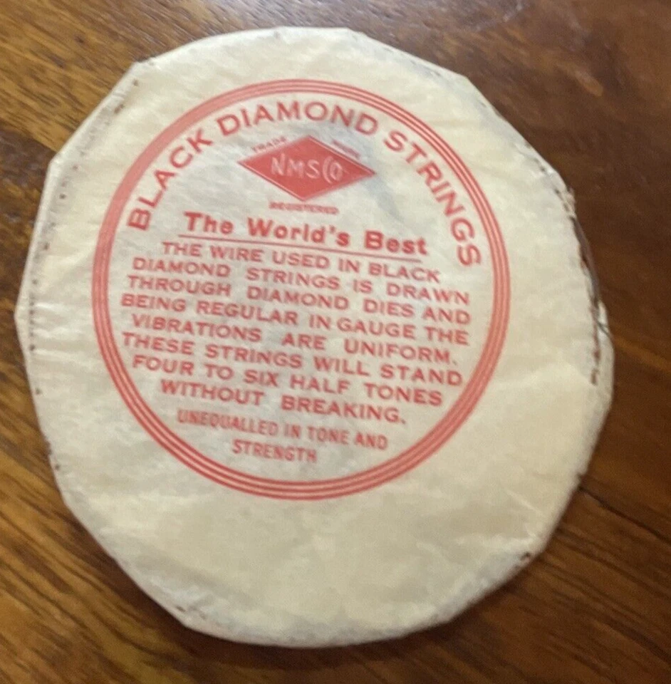 Vintage N.M.S. Co. Black Diamond Violin Two D Strings In Original package - Image 3 of 4