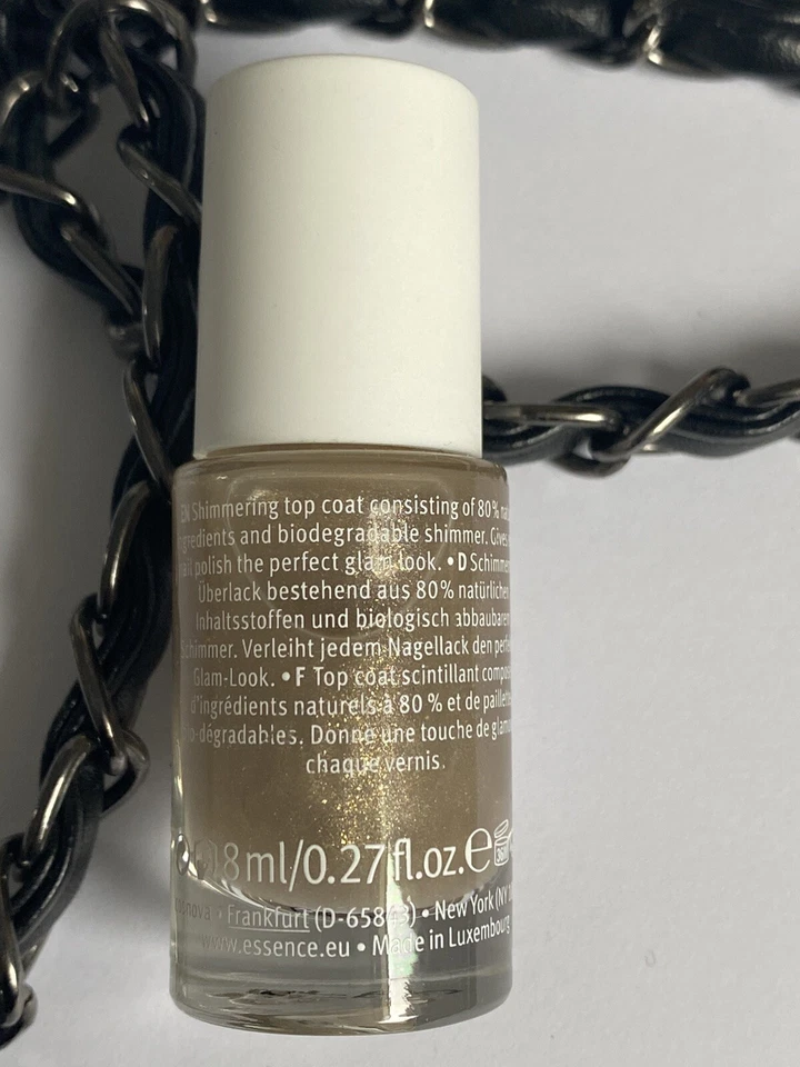 essence clean & glam TOP COAT Überlack Set 80% natural 3 Stück 3 x 8ml *neu* - Bild 2 von 2