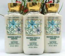 3 Bath and Body Whipped Vanilla Chiffon Body Lotion Moisturizer