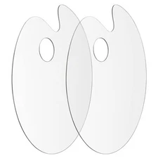 Tamaki Acrylic Paint Palette Pallet Clear Tray Palette, 2 Pack