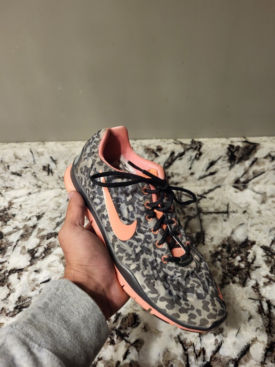 Nike Free TR Fit Womens Teens Gym Running Trainers Pink Grey