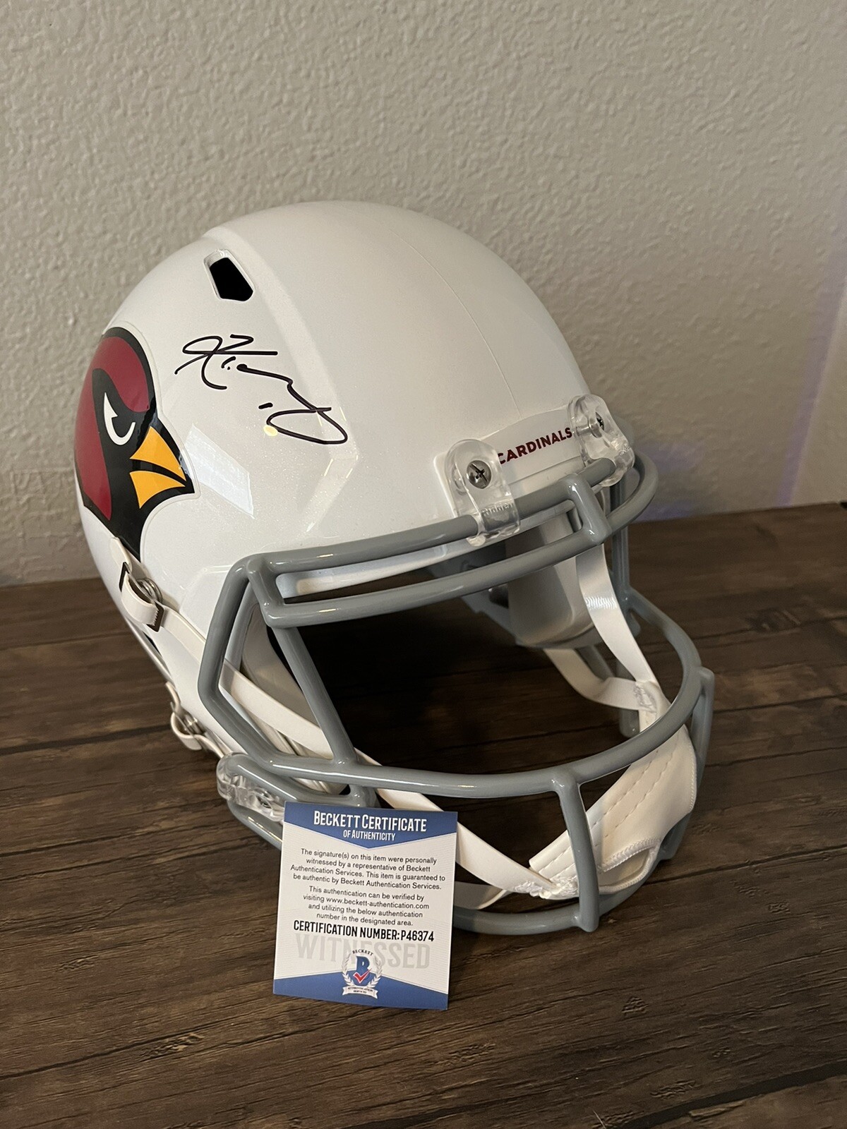 Kyler Murray Helmet Signed Replica Fullsize Becket Certified 