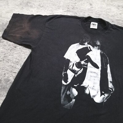 Vintage The Game Rap T Shirt Mens 2XL Y2K Black Rare Photo Westside Distressed 