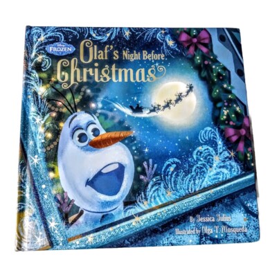 Disney Frozen Olaf's Night Before Christmas Book Holiday Snowman Olaf Story