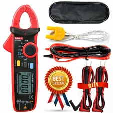 UNI-T UT210D Clamp Meter AC/DC Current Voltage Digital  Multimeter Temp Tester