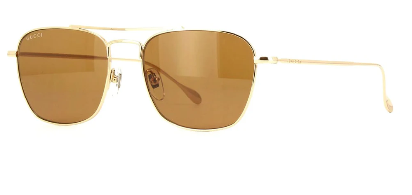 Gucci Sunglasses GG1183S 006 56 Gold Frame Brown Lens Man  display picture 1