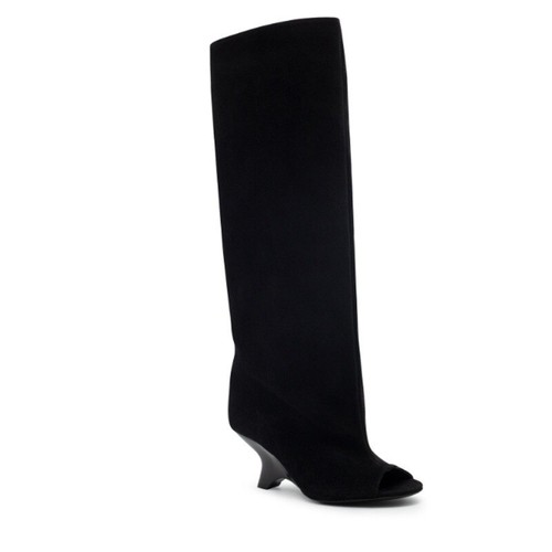 Runway Occident Style Womens Peep Toe Knee High Boots Special-shaped Heels 34-43 - Picture 4 of 27