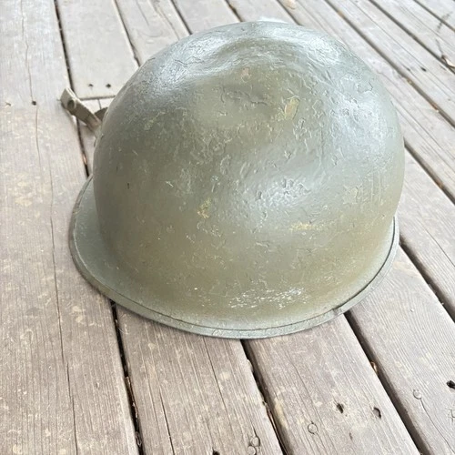 vintage US ARMY helmet METAL wwii MILITARY vietnam korean