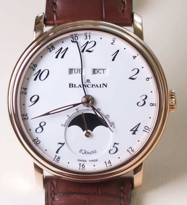 Blancpain Herren/Unisex Uhr Villeret Quantième  Ref. 6639A-3631-55B NEW FULL SET