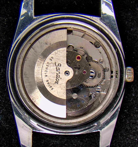 Orologio Sandoz Quadrante Marrone Uomo Automatico AS 1903 Vintage -- Funzionante - Foto 4 di 4