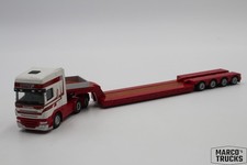 WSI Scania R05 lowboy semi-truck "Bramep Transports" - 1:87 - /WS19