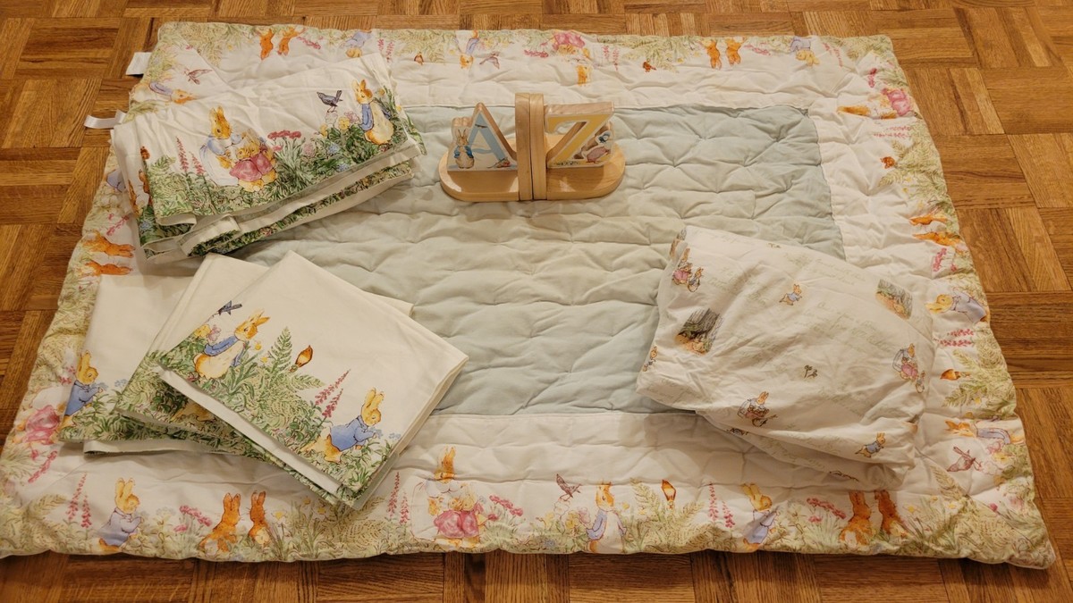 Crib Comforters Beatrix Potter Crib Sheets LOT OF Pottery Barn Kids