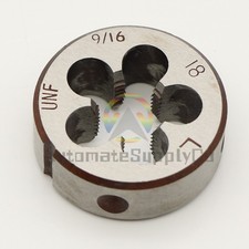 9/16"-18 UNF Thread Die Left Hand, 9/16 x 18 UNF Round Threading Die