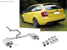 Fox Duplex Racinganlage (mit Soundrohr) Skoda Octavia RS TSI Typ 5E ab BJ 2013
