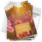 Trauer Danksagung Set 10 Karten Dank im Trauerfall mit Umschlag Blumenwiese