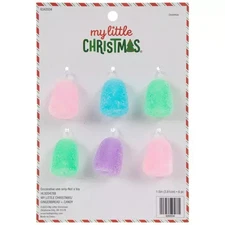6 PCS My Little Christmas Mini Gumdrop Candies Christmas 1.5" Ornaments