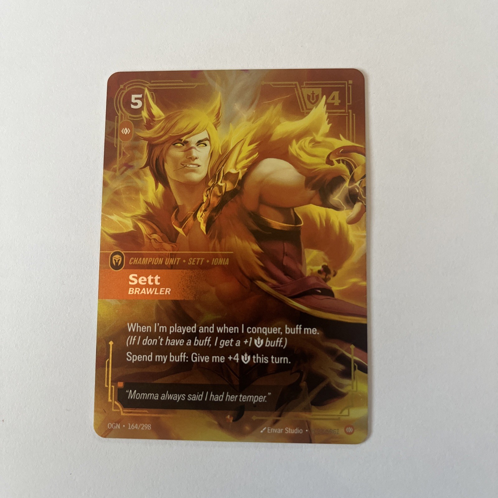 Sett  Brawler - 164/298 Epic - Riftbound Origins - TCG
