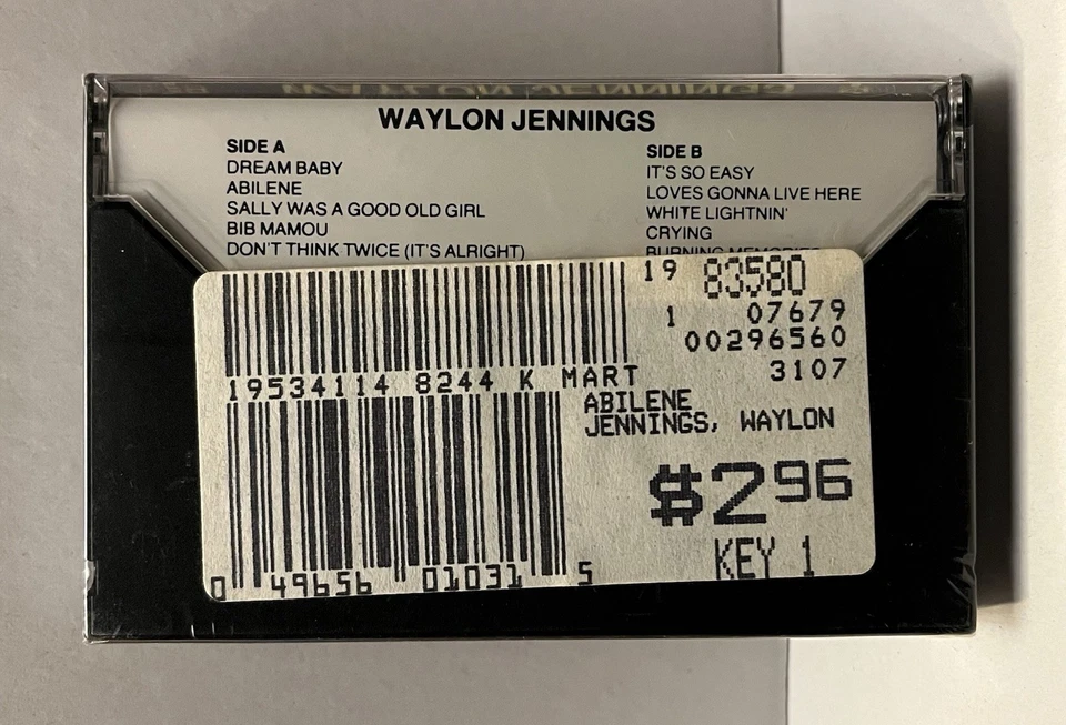 Waylon Jennings - Abilene (Cassette, 1984) Outlaw Country - Brand NEW Sealed - Image 2 of 2