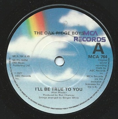 Oak Ridge Boys - I'll Be True To You - Used Vinyl Record 7 - G8100z