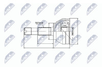 NTY Gelenksatz, Antriebswelle NPZ-FT-019 FüR CitroËN Passend FüR Fiat