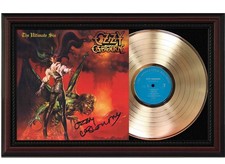 Ozzy Osbourne  Framed Cherry wood Reproduction Signature LP Record Display.