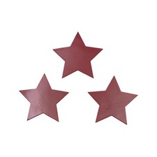 96 COE 2" Red Stars 3 Glass Precut Element Designs Fusing Supplies 96COE