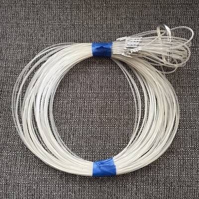 24 - 60  100 LB Plus Test precut & pre crimped Monofilament Leader line line 