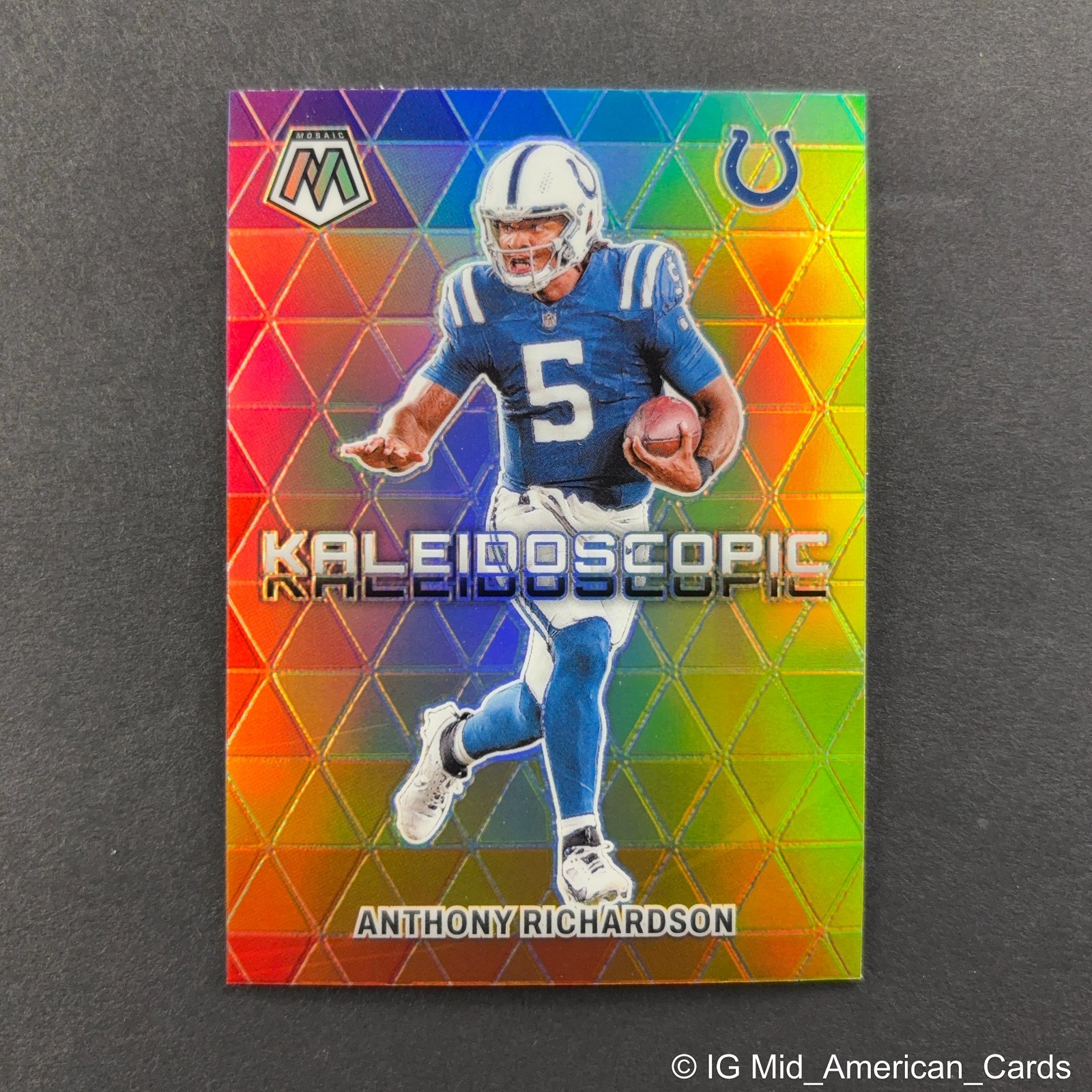 2024 Panini Mosaic Anthony Richardson Kaleidoscopic #7 Indianapolis Colts