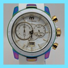 TechnoMarine UF6 Men Chronograph Watch White Shell Dial Running From Japan