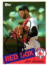Signed 1985 Topps - Jeff Newman #376 Red Sox