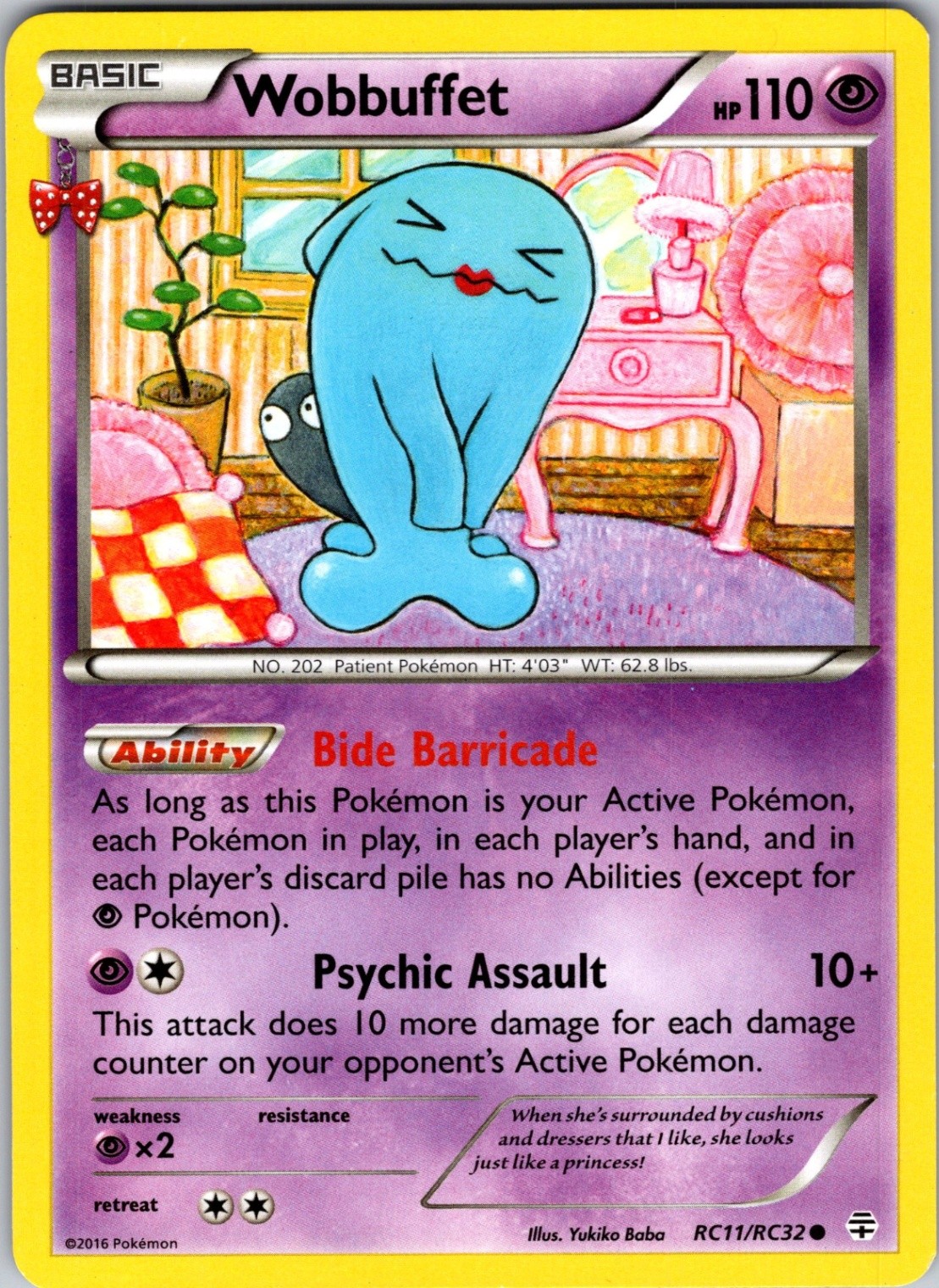 Wobbuffet RC11/RC32 Generations: Radiant Collection Pokemon TCG NM