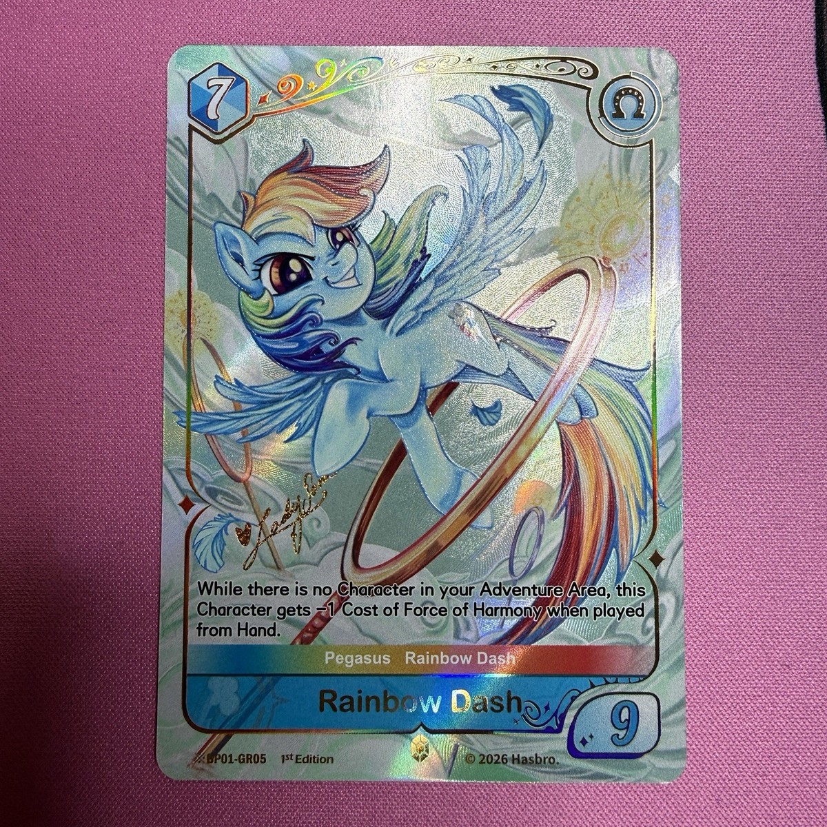 KAYOU - Rainbow Dash Shining Gold Rare Signature (BP01-GR05