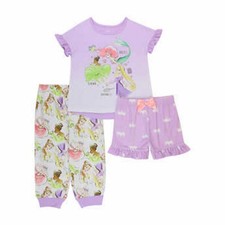 Disney Princess Kids'  3-piece Polyester Pajama Set