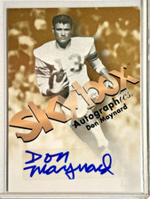 Don Maynard AUTO Fleer Retro 2012 Skybox Autographics 1998 Jets Autograph HOF 98