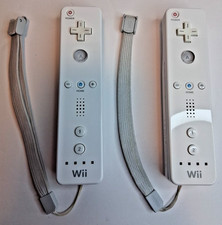 2 Official OEM Nintendo Wii Remote White RVL-003 Controllers Tested Clean